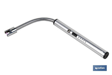Cofan - Encendedor Eléctrico USB Recargable con Arco de Plasma y Cuello Flexible